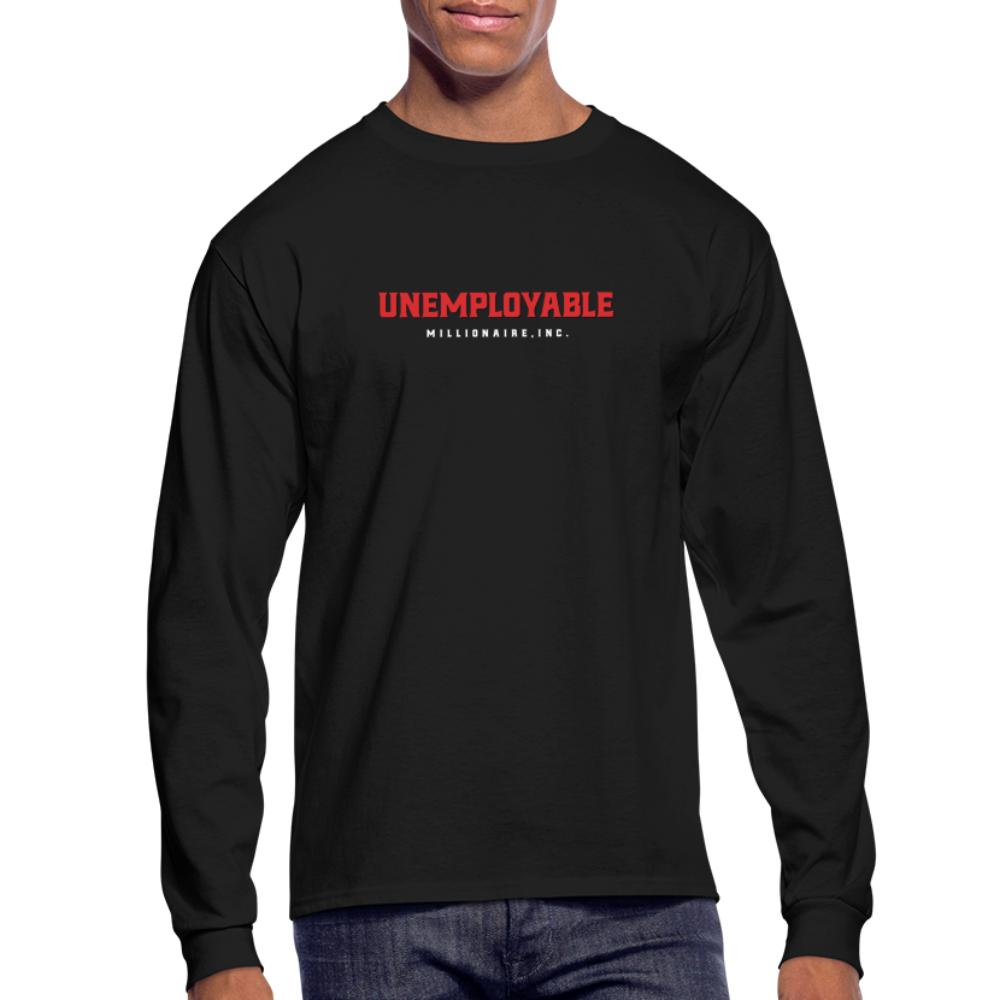 Men's Long Sleeve T-Shirt - Unemployable Millionaire