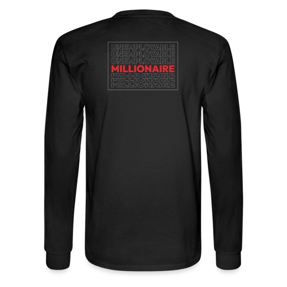 Men's Long Sleeve T-Shirt - Unemployable Millionaire