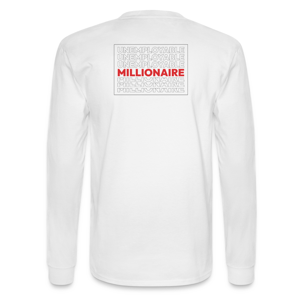 Men's Long Sleeve T-Shirt - Unemployable Millionaire