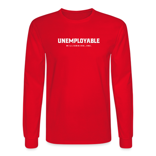 Men's Long Sleeve T-Shirt - Unemployable Millionaire