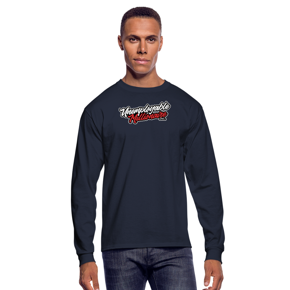 Men's Long Sleeve T-Shirt - Unemployable Millionaire