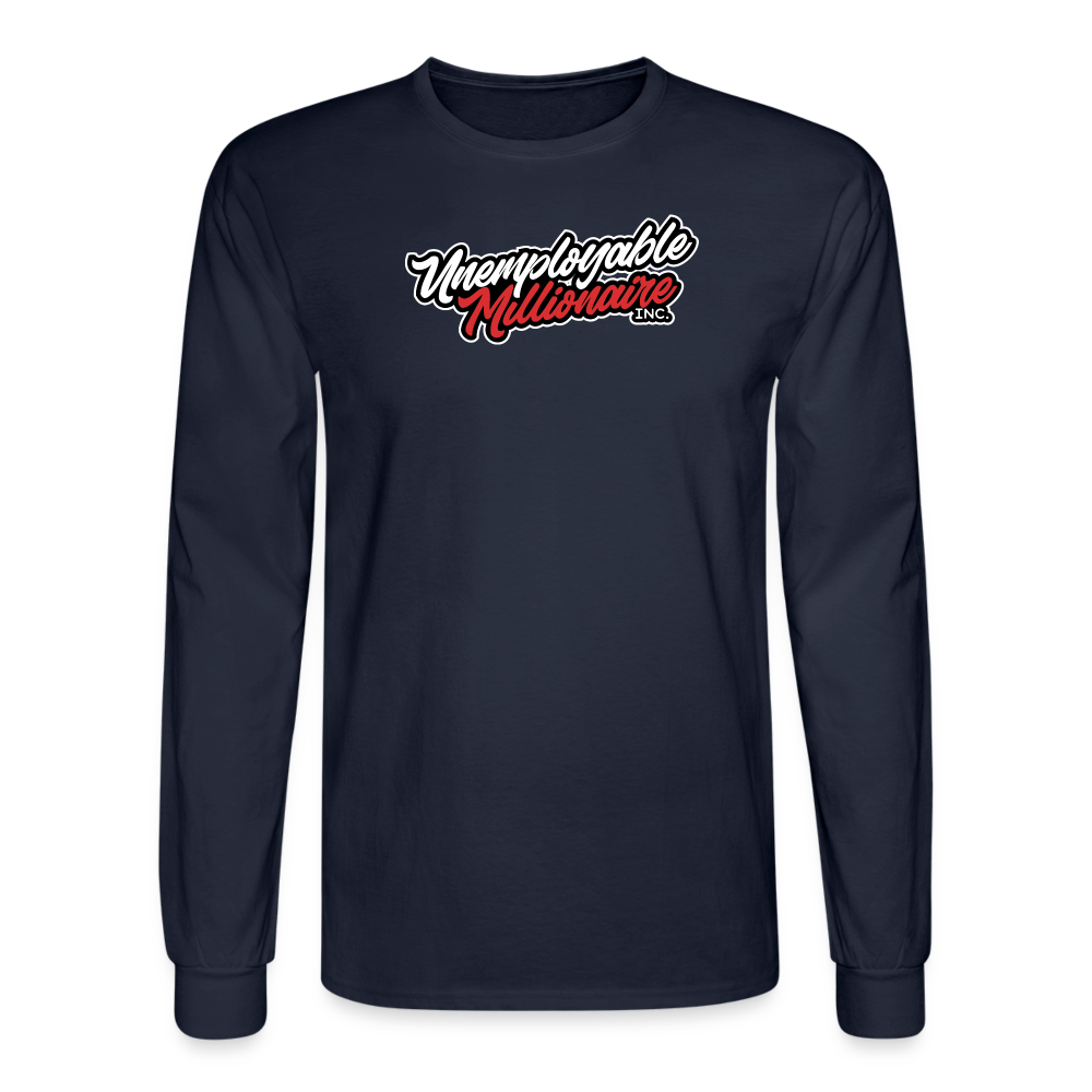 Men's Long Sleeve T-Shirt - Unemployable Millionaire