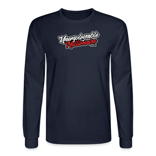 Men's Long Sleeve T-Shirt - Unemployable Millionaire