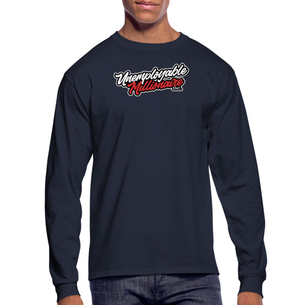 Men's Long Sleeve T-Shirt - Unemployable Millionaire