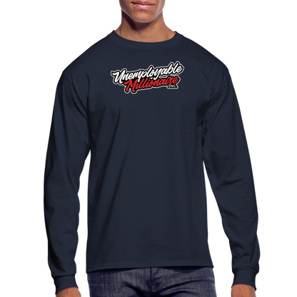 Men's Long Sleeve T-Shirt - Unemployable Millionaire